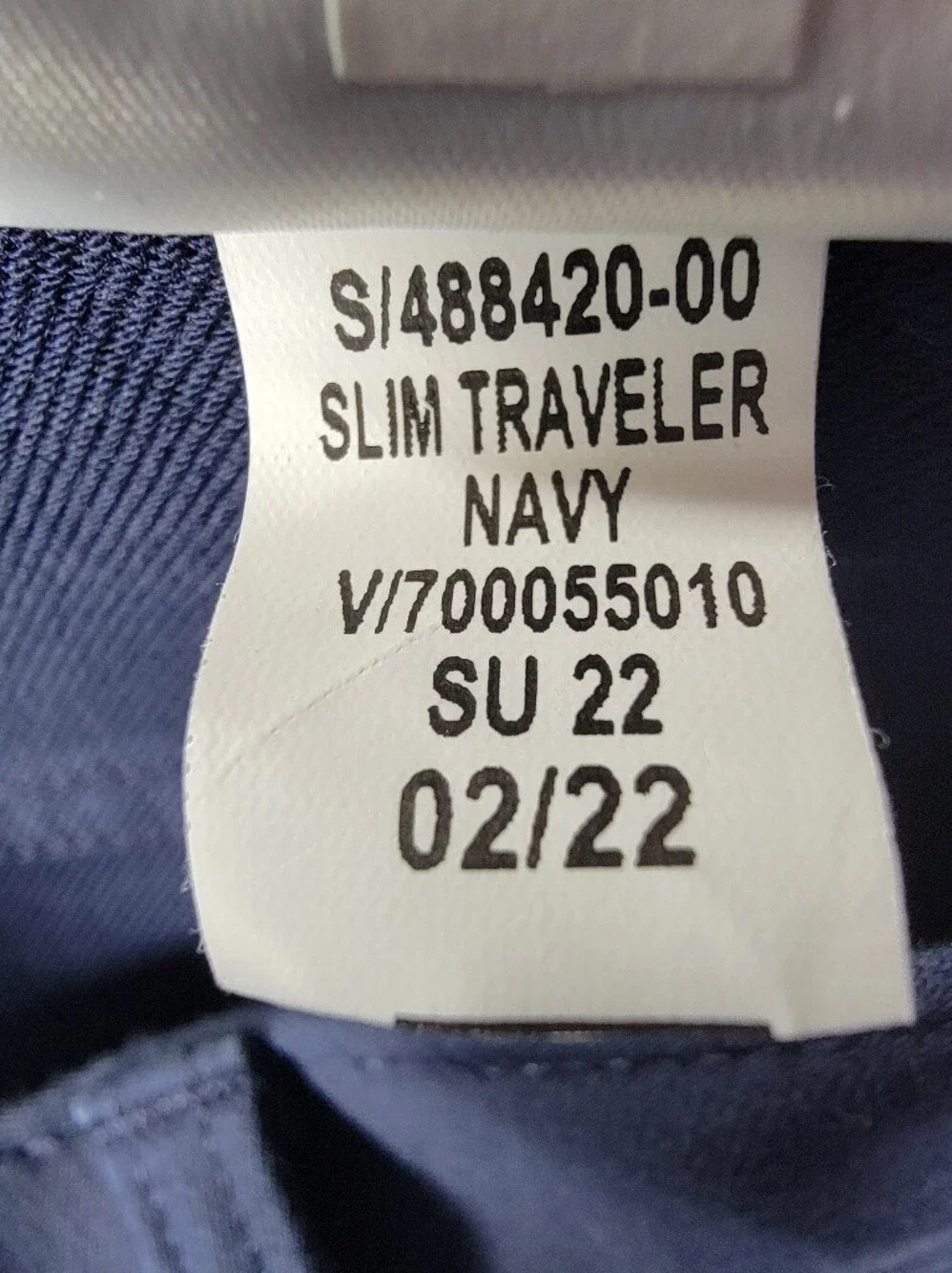 NEW Banana Republic Slim Fit Cotton Traveler Pant Stetch Navy Blue 36x30